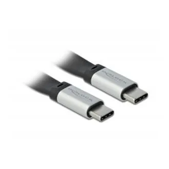 Delock USB 3.2 Gen 2, flaches FPC-Flachbandkabel, USB Typ C auf USB Typ C, 13 cm, PD 5 A E-Marker Delock USB 3.2 Gen 2, flaches FPC-Flachbandkabel, USB Typ C auf USB Typ C, 13 cm, PD 5 A E-Marker