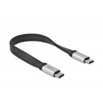 Delock USB 3.2 Gen 2, flaches FPC-Flachbandkabel, USB Typ C auf USB Typ C, 13 cm, PD 5 A E-Marker Delock USB 3.2 Gen 2, flaches FPC-Flachbandkabel, USB Typ C auf USB Typ C, 13 cm, PD 5 A E-Marker