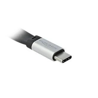 Delock USB 3.2 Gen 2, flaches FPC-Flachbandkabel, USB Typ C auf USB Typ C, 13 cm, PD 5 A E-Marker Delock USB 3.2 Gen 2, flaches FPC-Flachbandkabel, USB Typ C auf USB Typ C, 13 cm, PD 5 A E-Marker