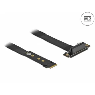 Delock Adapter M.2 Schlüssel M auf PCIe x4 NVMe, rechteckig, mit Kabellänge 20 cm