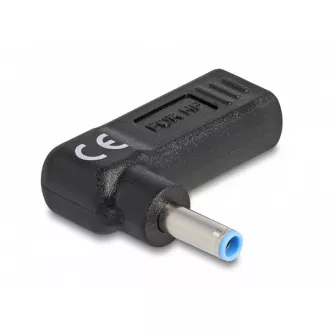 Delock Adapter für Laptop-Ladekabel, von USB-Typ-C-Buchse auf HP-Stecker 4,5 x 3,0 mm, 90° abgewinkelt Delock Adapter für Laptop-Ladekabel, von USB-Typ-C-Buchse auf HP-Stecker 4,5 x 3,0 mm, 90° abgewinkelt