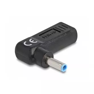 Delock Adapter für Laptop-Ladekabel, von USB-Typ-C-Buchse auf HP-Stecker 4,5 x 3,0 mm, 90° abgewinkelt Delock Adapter für Laptop-Ladekabel, von USB-Typ-C-Buchse auf HP-Stecker 4,5 x 3,0 mm, 90° abgewinkelt