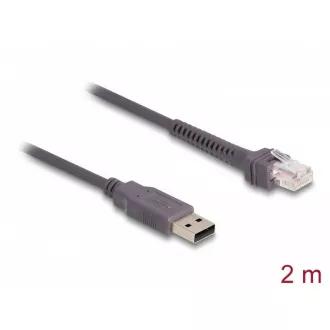Delock RJ50 zu USB 2.0 Typ-A zu Barcode-Leser Kabel, 2 m