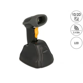 Delock 2,4 GHz, 1D- und 2D-Barcodescanner mit Ladestation - Mehrere Sprachen Delock 2,4 GHz, 1D- und 2D-Barcodescanner mit Ladestation - Mehrere Sprachen