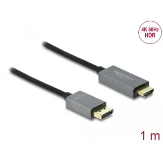 Delock Active DisplayPort 1.4 auf HDMI Kabel, 4K, 60 Hz (HDR), 1 m