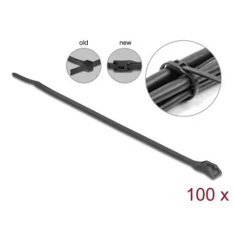 Delock Kabelbinder mit Flachkopf, L 205 x B 2,5 mm, 100 Stück schwarz Delock Kabelbinder mit Flachkopf, L 205 x B 2,5 mm, 100 Stück schwarz