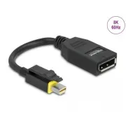 Delock Mini DisplayPort 1.4 auf DisplayPort Adapter mit 8K 60 Hz Verriegelung