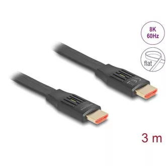 Delock High Speed HDMI Flachbandkabel 48 Gbps 8K 60 Hz 3 m
