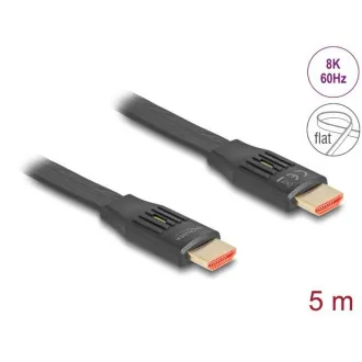 Delock High Speed HDMI Flachbandkabel 48 Gbps 8K 60 Hz 5 m