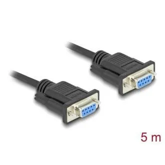 Delock RS-232-Seriellkabel, D-Sub9, Buchse auf Buchse, Länge 5 m Delock RS-232-Seriellkabel, D-Sub9, Buchse auf Buchse, Länge 5 m