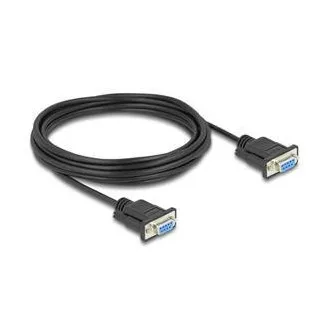 Delock RS-232-Seriellkabel, D-Sub9, Buchse auf Buchse, Länge 5 m Delock RS-232-Seriellkabel, D-Sub9, Buchse auf Buchse, Länge 5 m