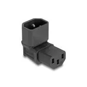 Delock Power Adapter IEC 60320 - C14 auf C13, Stecker / Buchse, 2,5 A, 90°, rechtwinklig