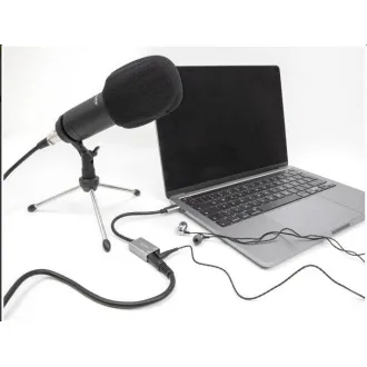 Delock Externe USB Typ-C™ Soundkarte mit Plug & Play Audio Adapter, 2 x 3,5 mm Stereo Klinke