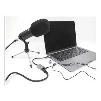 Delock Externe USB Typ-C™ Soundkarte mit Plug & Play Audio Adapter, 2 x 3,5 mm Stereo Klinke