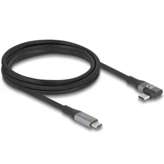 Delock USB-Kabel 20 Gbps, rechts/links USB PD 3.1 Extended Power Range 240 W 2 m Delock USB-Kabel 20 Gbps, rechts/links USB PD 3.1 Extended Power Range 240 W 2 m