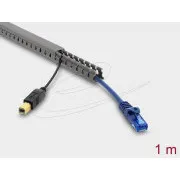 Delock Kabelkanal 16 x 16 mm – Länge 1 m, grau