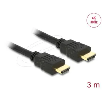 Delock Kabel High Speed HDMI mit Ethernet - HDMI A Stecker > HDMI A Stecker 4K 3m