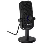 Dorfmikrofon Solum Voice S / kabelgebunden / RGB-Hintergrundbeleuchtung / Pop-up-Filter / 3,5 mm Klinke / USB-C / schwarz