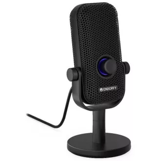 Dorfmikrofon Solum Voice S / kabelgebunden / RGB-Hintergrundbeleuchtung / Pop-up-Filter / 3,5 mm Klinke / USB-C / schwarz