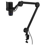 Endorfy Solum 2 Boom Arm, Mikrofon, Kondensatormikrofon, Nierencharakteristik, Mikrofonarm, Poppschutz, Touch-Stummschaltung, LED-Anzeige,