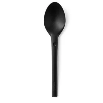 REFORK - Löffel aus Naturmaterial, schwarz, 25 Stk.