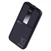 C-TECH Powerbank 10000mAh, Li-Pol, 22,5W, USB-C/USB-A/Micro USB/PD/Schnellladung/Anzeige