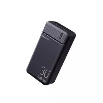 C-TECH Powerbank 30000mAh, Li-Pol, 20W, USB-C/USB-A/micro USB/PD/Quick charge