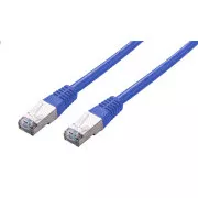 C-TECH Cat5e Patchkabel, FTP, blau, 0,5m