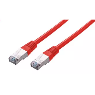 C-TECH Cat5e Patchkabel, FTP, rot, 0,25m