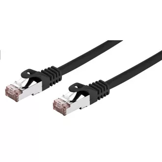 C-TECH Patchcord Cat6, FTP, schwarz, 0.5m