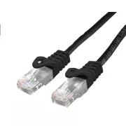 C-TECH Patchcord Cat6, UTP, schwarz, 0,25m