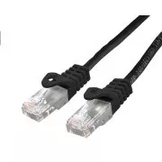 C-TECH Patchcord Cat6, UTP, schwarz, 1m