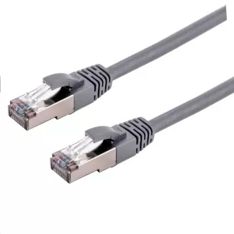 C-TECH Patchcord Cat6a, S/FTP, grau, 1m C-TECH Patchcord Cat6a, S/FTP, grau, 1m