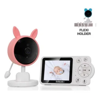 EVOLVEO Babyphone N3 Video-Babyphone, rosa - Gebraucht