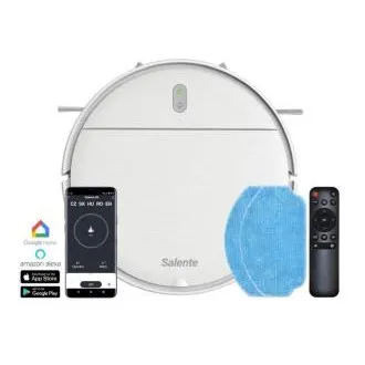Salente R2, Staubsaugerroboter, Wischfunktion, Ladestation, weiß Salente R2, Staubsaugerroboter, Wischfunktion, Ladestation, weiß