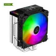 EVOLVEO QuietCool7, CPU-Kühler mit digitalem Display, 6 Heatpipes, schwarz