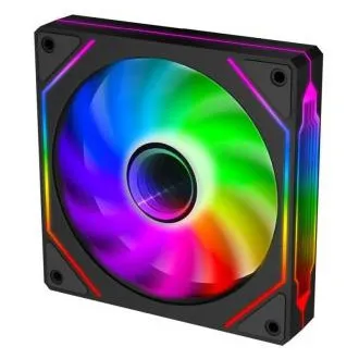 EVOLVEO 120UX, Lüfter, 120 mm, 4-Pin-PWM, ARGB, schwarz
