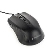 Gembird Maus MUS-4B-01L, USB, optisch, schwarz, Kabel 1,8 m