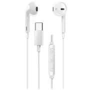 Genius HS-M365 weiß, Headset, kabelgebunden, In-Ear, Mikrofon, Lautstärkeregler, USB-C, weiß