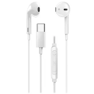 Genius HS-M365 weiß, Headset, kabelgebunden, In-Ear, Mikrofon, Lautstärkeregler, USB-C, weiß Genius HS-M365 weiß, Headset, kabelgebunden, In-Ear, Mikrofon, Lautstärkeregler, USB-C, weiß