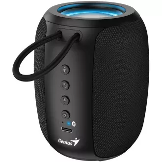 Genius SP-915BT Lautsprecher, kabellos, Bluetooth, 5 W, LED-Hintergrundbeleuchtung, USB-C, bis zu 6 Stunden Akkulaufzeit, Mikrofon, Copilot-Unterstützung, schwarz Genius SP-915BT Lautsprecher, kabellos, Bluetooth, 5 W, LED-Hintergrundbeleuchtung, USB-C, bis zu 6 Stunden Akkulaufzeit, Mikrofon, Copilot-Unterstützung, schwarz