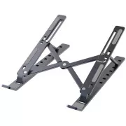 Genius G-Stand M250, Ständer, für Laptop, Tablet und Telefon, verstellbar, klappbar, 15kg belastbar, Aluminium, grau