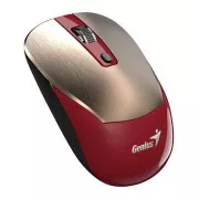 Genius NX-7125 Maus, kabellos, optisch, 1200DPI, 4 Tasten, Copilot, 2.4GHz, USB-A, 1× AA Batterie, rot-gold