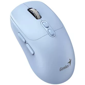 Genius NX-8080S BT Maus, kabellos, optisch, 1600DPI, 7 Tasten, geräuschlos, Copilot, 2.4GHz, Bluetooth 5.3, blau