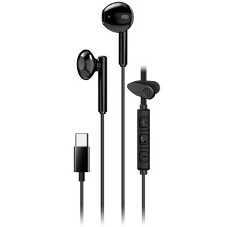 Genius HS-M366 Headset, kabelgebunden, In-Ear, Mikrofon, Lautstärkeregler, 360° drehbarer Clip, USB-C, schwarz Genius HS-M366 Headset, kabelgebunden, In-Ear, Mikrofon, Lautstärkeregler, 360° drehbarer Clip, USB-C, schwarz