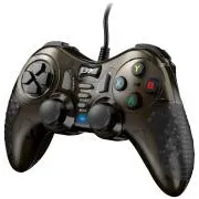 Genius GX Gaming GX-19UV, Gamepad, kabelgebunden, mit Vibration, für PC, PS3 und PS4, USB, schwarz-braun