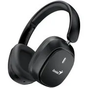 Genius HS-820BT Headset, Over-Ear, kabellos, zusammenklappbar, Mikrofon, 40-mm-Treiber, BT 5.4, 22 Stunden Akkulaufzeit, USB-C, 3,5-mm-Klinkenstecker, schwarz.