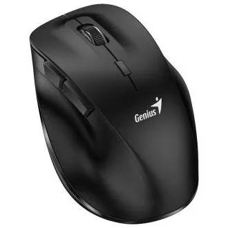 Genius Ergo 8230S BT Maus, kabellos, ergonomisch, optisch, 2,4 GHz   Bluetooth, 1600 DPI, 6 Tasten, AI Copilot, schwarz