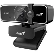 Genius FaceCam 3000AF, Webcam, 4 Mpx, 2560×1440, 60 fps, Autofokus, Mikrofon, Sichtschutz, Ständer, USB, USB-C, schwarz