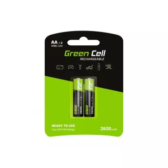 Green Cell Wiederaufladbare Batterien 2x AA HR6 2600mAh Green Cell Wiederaufladbare Batterien 2x AA HR6 2600mAh
